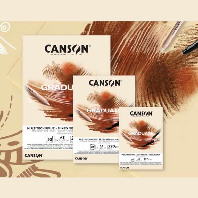 Canson Graduate Mixed Media Natural Papierblok 220 g/m² – 30 pagina’s