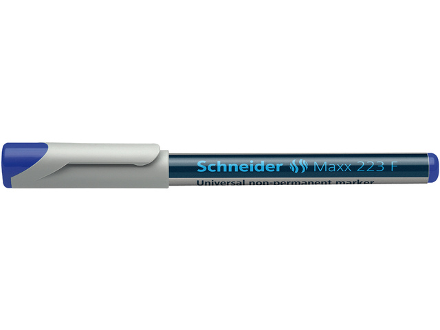 Marker Schneider Maxx 223 F 0,7mm non-permanent blauw