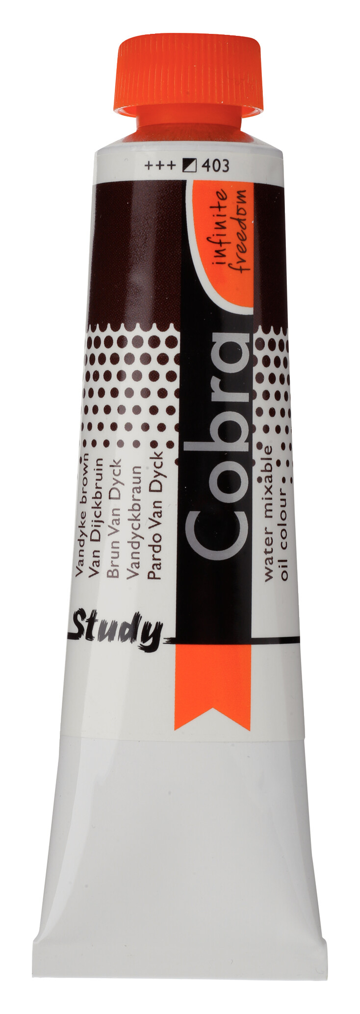 Cobra Study Water Vermengbare Olieverf Tube 40 ml Van Dijckbruin 403