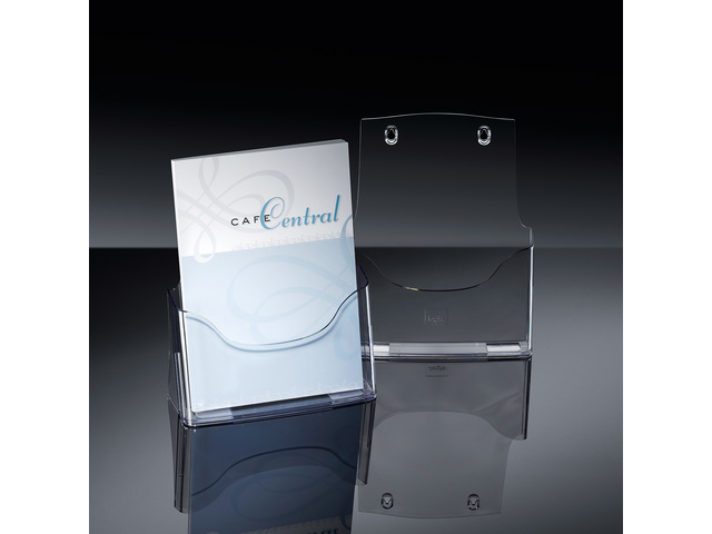 Folderhouder Sigel tafelmodel A4 transparant acryl 1 vak