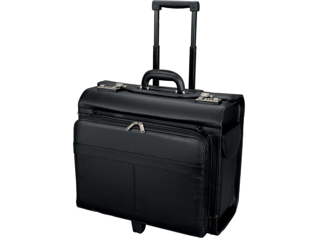 Trolley pilotenkoffer Alassio San Remo 40 x 45 x 26 cm zwart