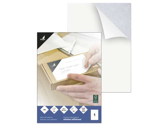 Etiket ILK Kangaro 210x297mm doos 25 vel 1 etiket per vel