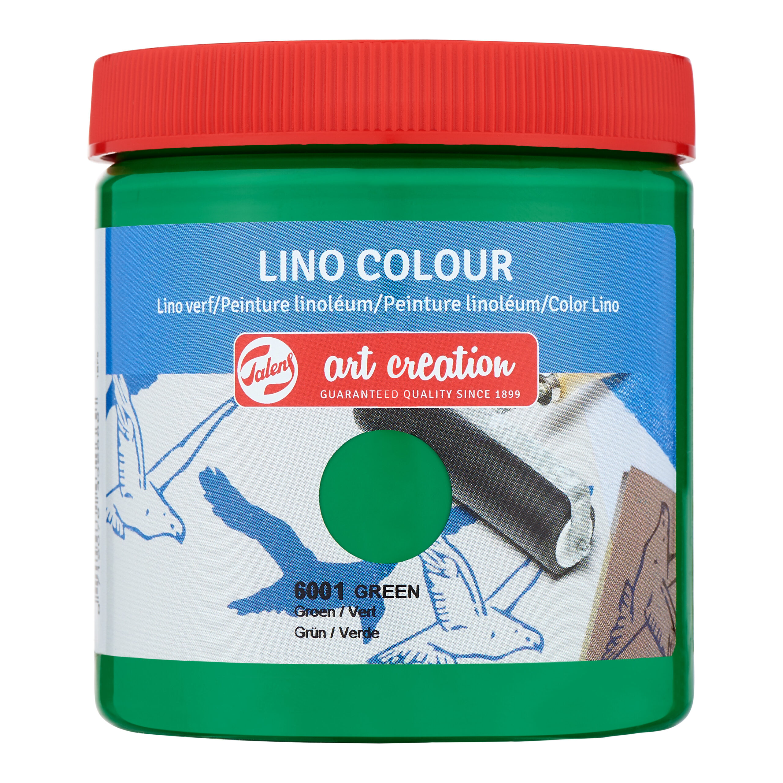 Talens Art Creation Lino verf Pot 250 ml Groen 6001