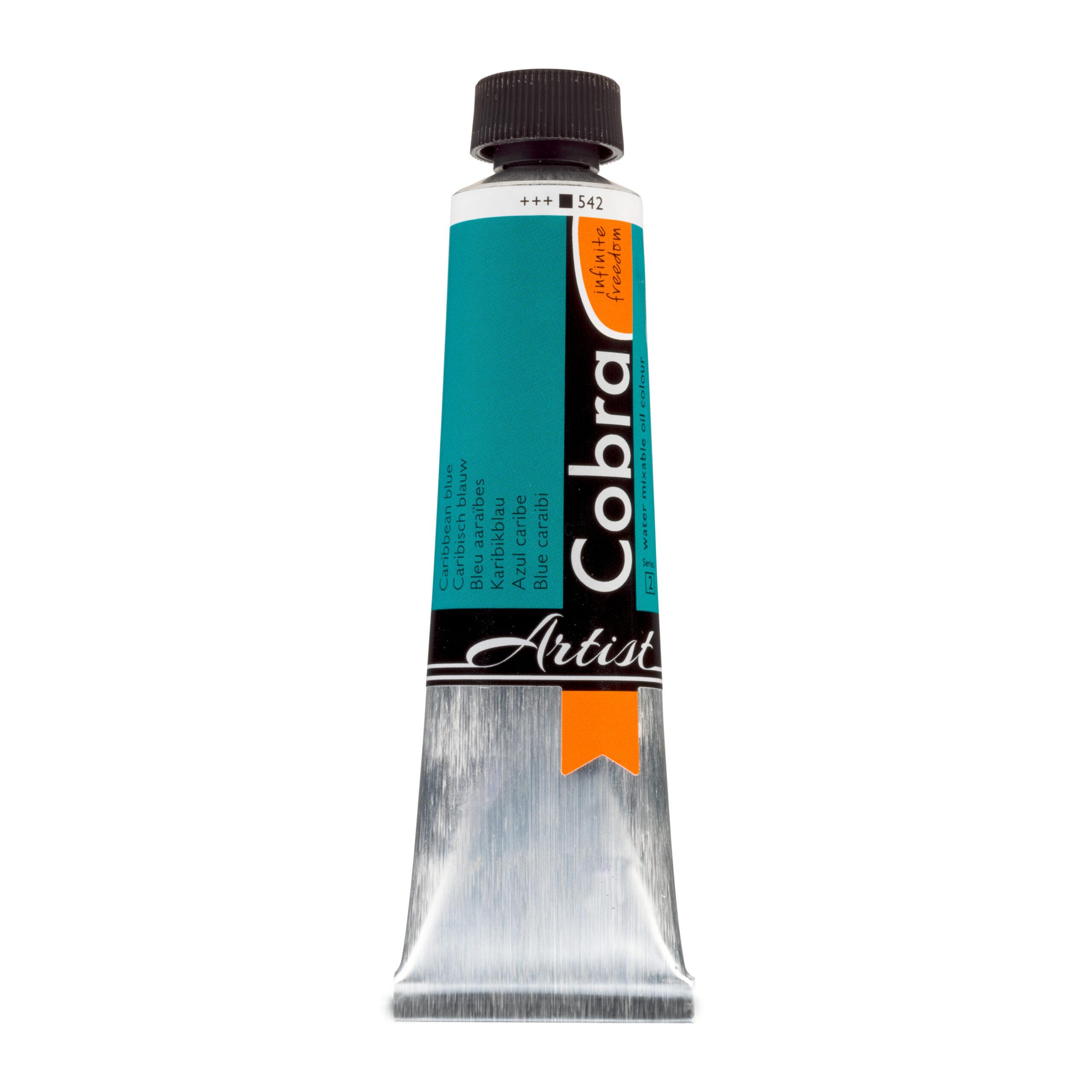 Cobra Artist Water Vermengbare Olieverf Tube 40 ml Caribisch Blauw 542
