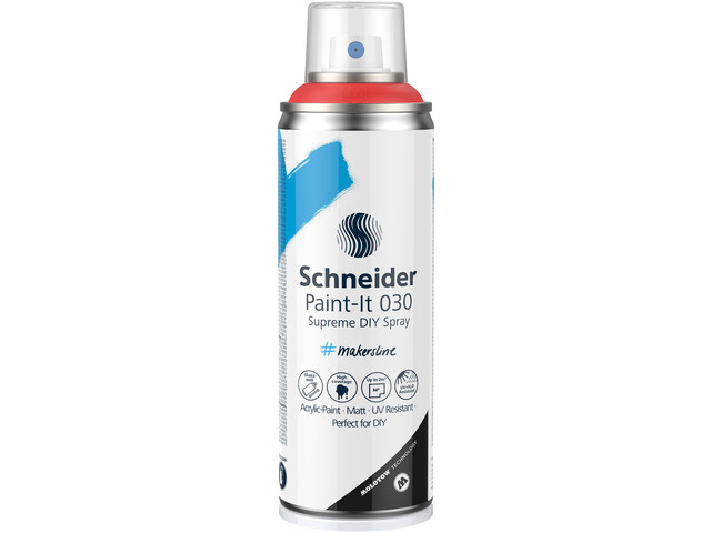 Supreme DIY spray Schneider Paint-it 030 rood
