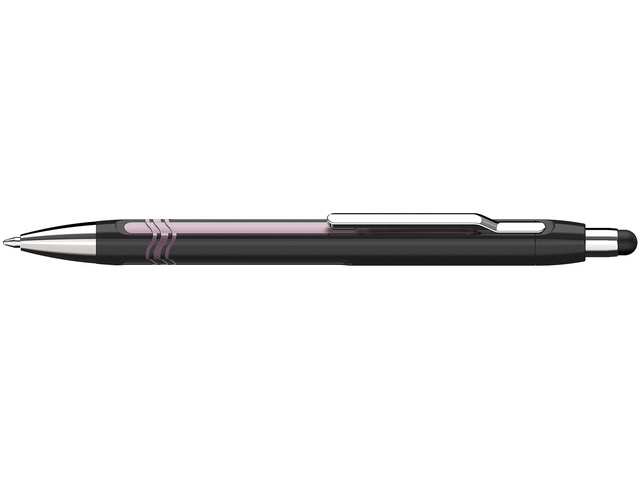 Balpen Schneider Epsilon Touch zwart/roze, blauwschrijvend