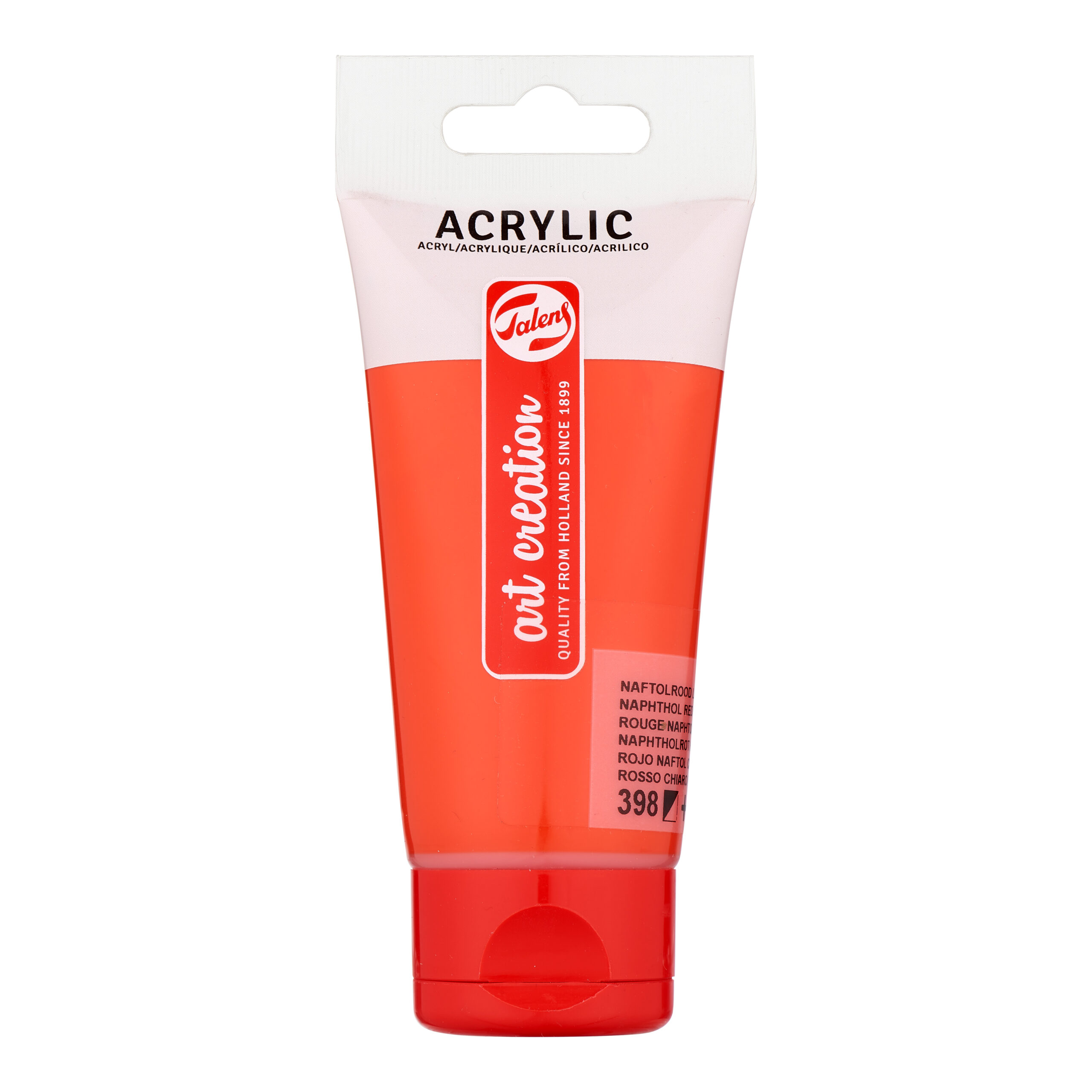 Talens Art Creation Acrylverf Tube 75 ml Naftolrood Licht 398