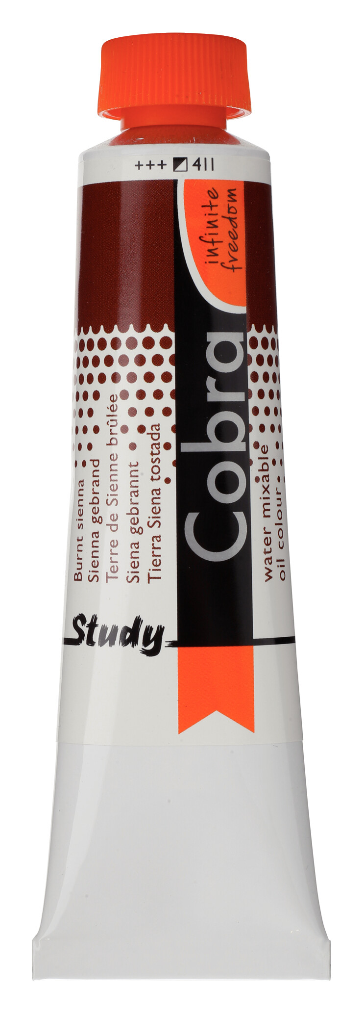Cobra Study Water Vermengbare Olieverf Tube 40 ml Sienna Gebrand 411