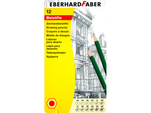 Potlood EFA bliketui 12st. 12 hardtegraden