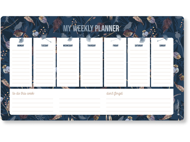 Weekplanner Natural Beauty 30x20cm 60 vel 80 grams FSC