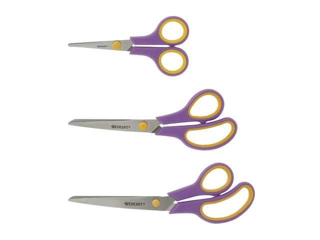 Scharenset Westcott Easy grip 3dlg 14/20/24,5cm cassis/