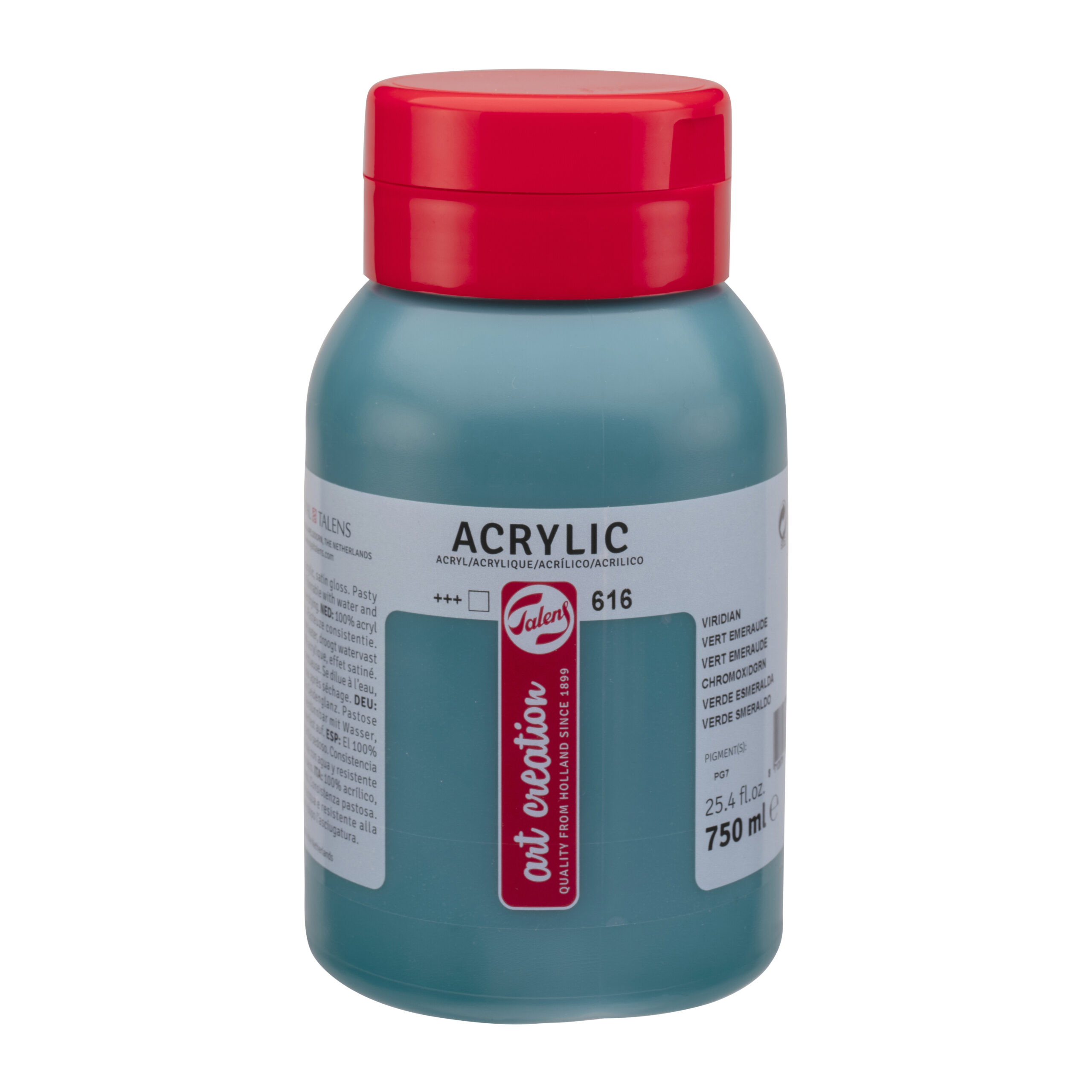 Talens Art Creation Acrylverf Pot 750 ml Vert Émeraude 616