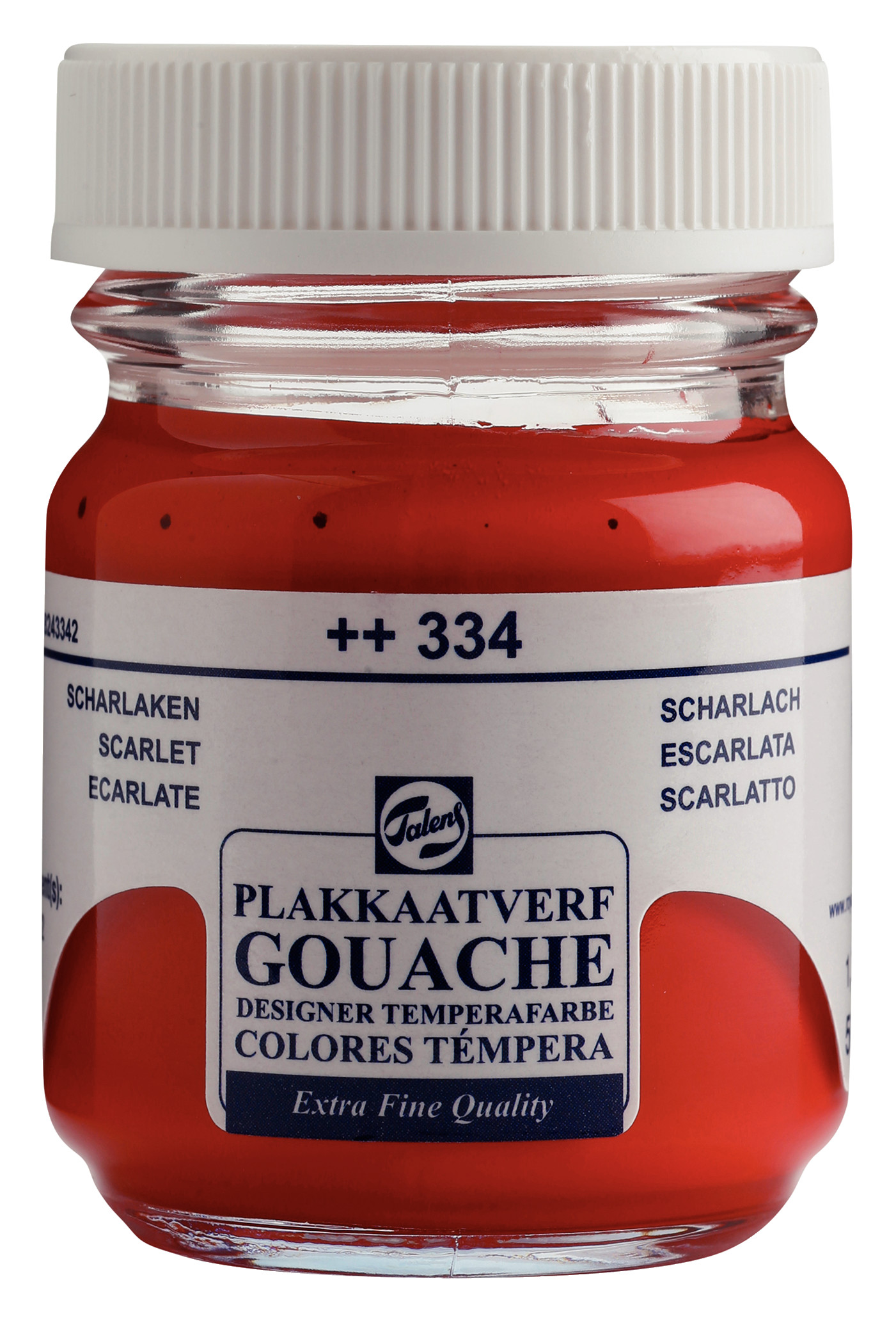 Talens Gouache Extra Fine Quality Fles 50 ml Scharlaken 334