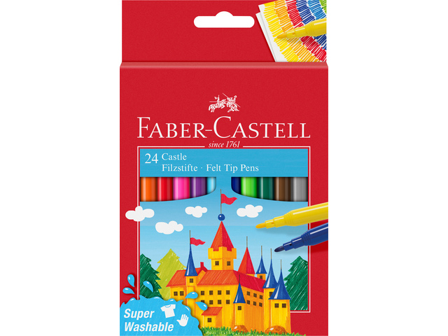 Viltstift FC 24 stuks karton etui assorti