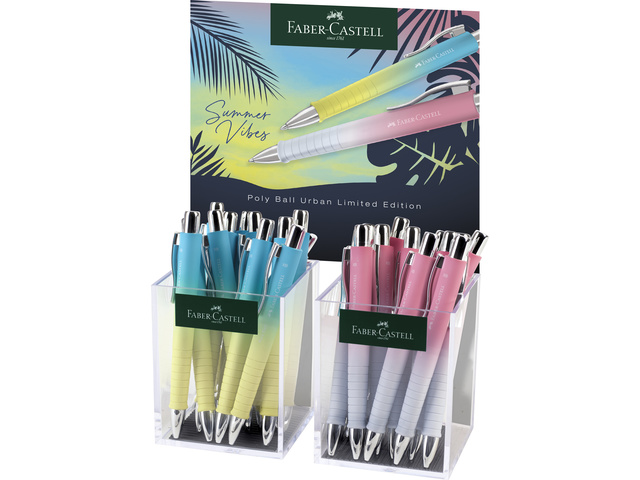 Balpen FC Polyball Summer 24x 2 kokers elk 12st. Sunset en