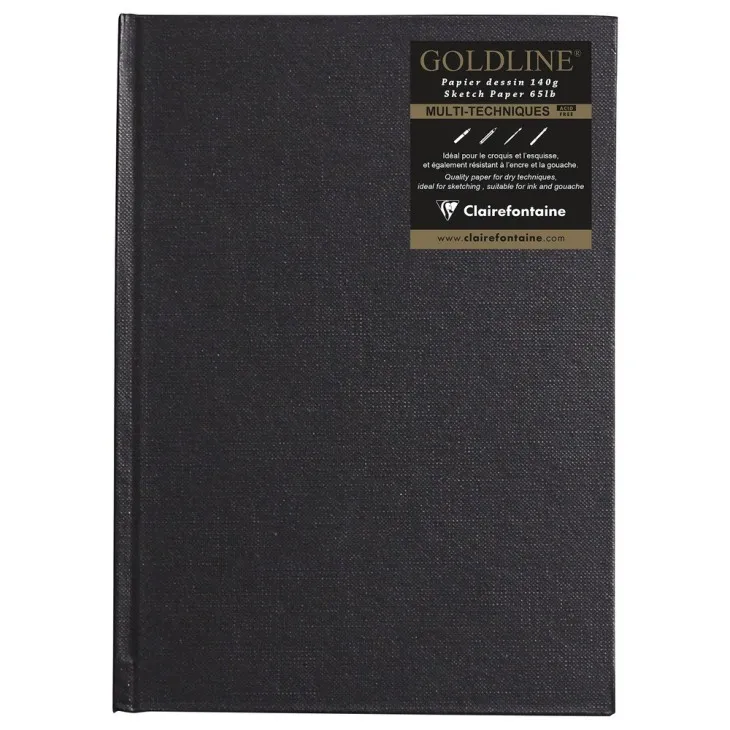 Clairefontaine Carnet Goldline gelijmd 50F 140g Wit