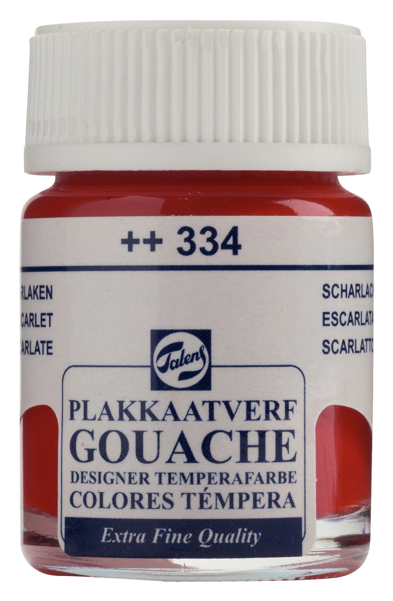 Talens Gouache Extra Fine Quality Fles 16 ml Scharlaken 334