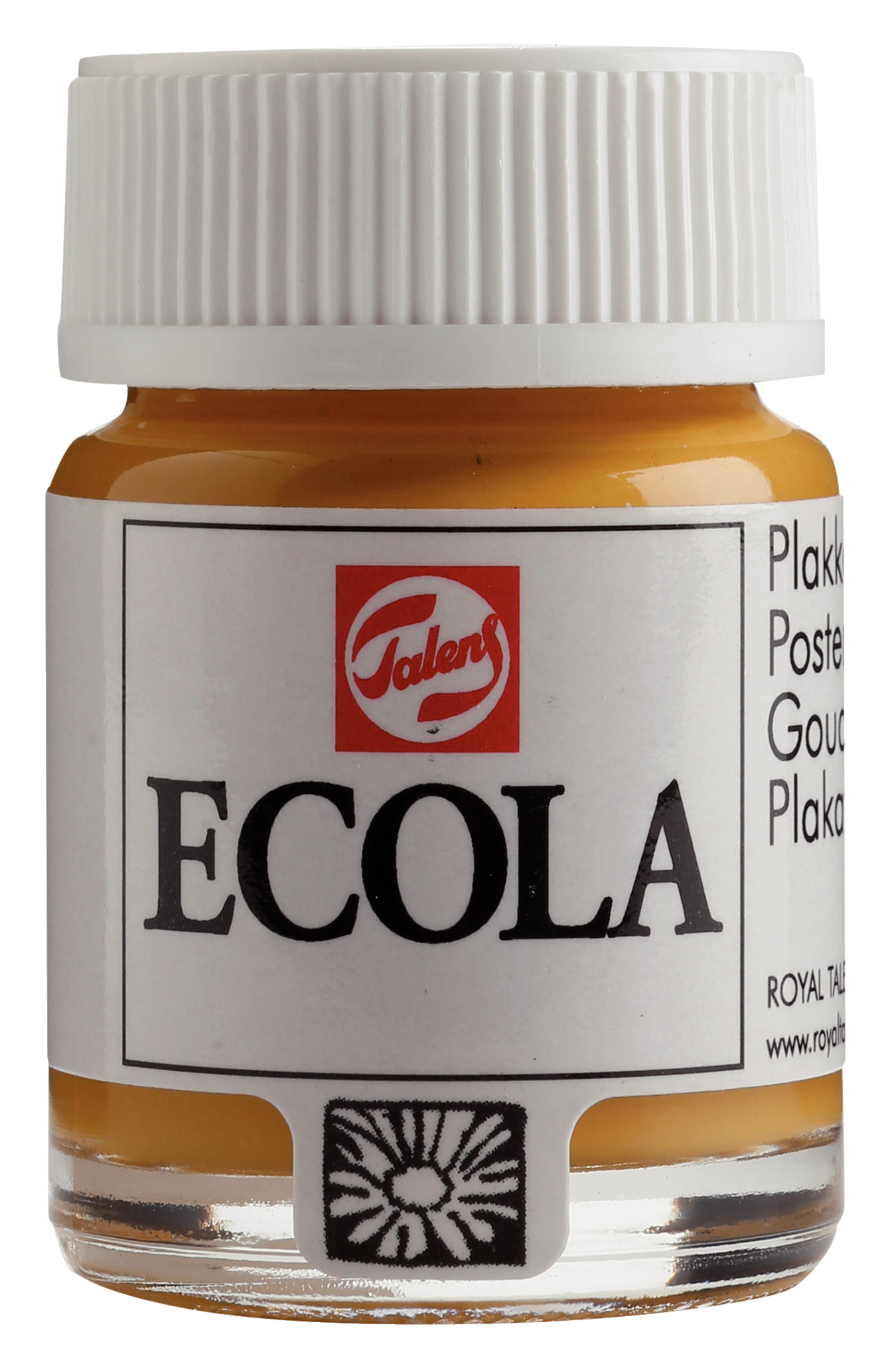 Ecola Plakkaatverf Fles 16 ml Gele Oker 227