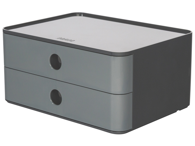 Smart-box Han Allison met 2 lades, graniet grijs