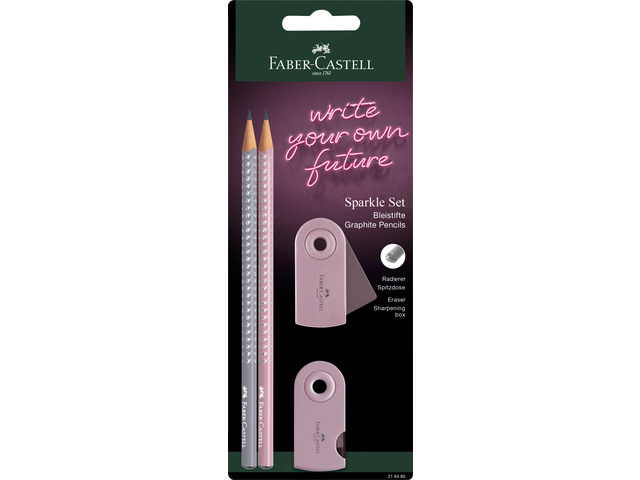 Sparkle FC Grip set rose shadows: 1x grafietpotl.rose