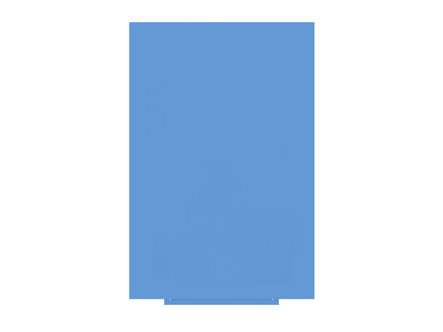 Whiteboard Rocada Skincolour 100x150cm blauw gelakt