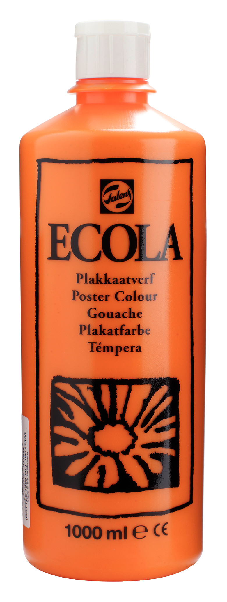 Ecola Plakkaatverf Fles 1000 ml Oranje 235