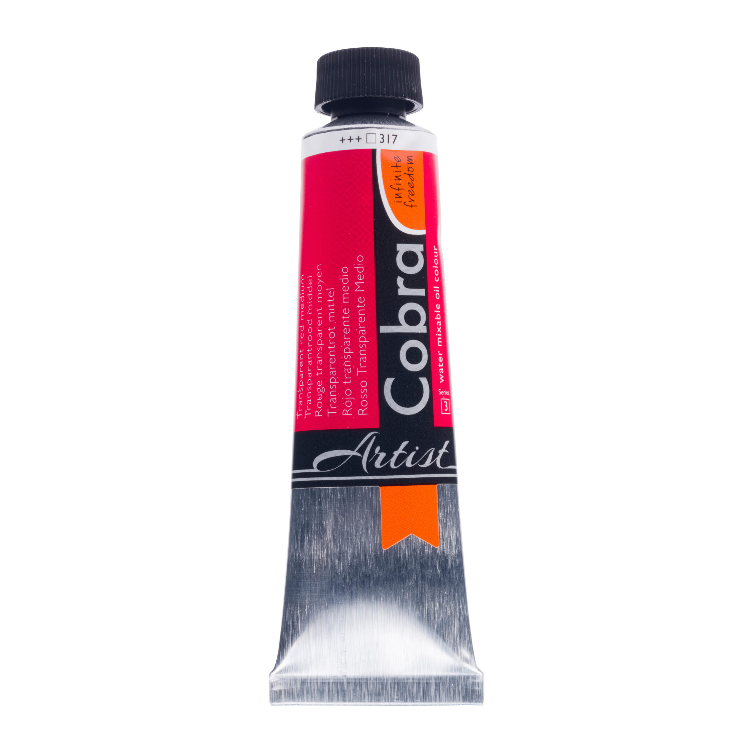 Cobra Artist Water Vermengbare Olieverf Tube 40 ml Transparantrood Middel 317