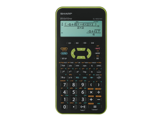 Calculator Sharp ELW531XHGR zwart-groen wetenschappelijk