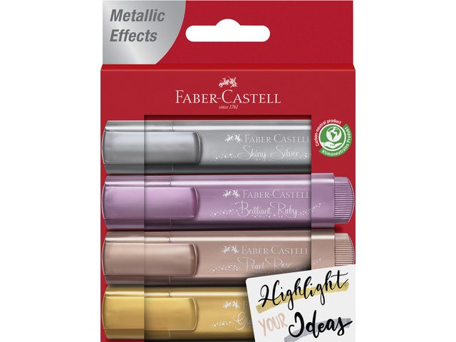 Tekstmarker FC 46 Metallic etui a 4 st.