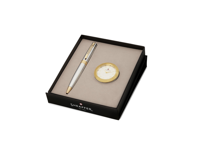 Balpen Giftset SHEAFFER 300 G9342 Bright chrome gold tone - SF-G2934251-1