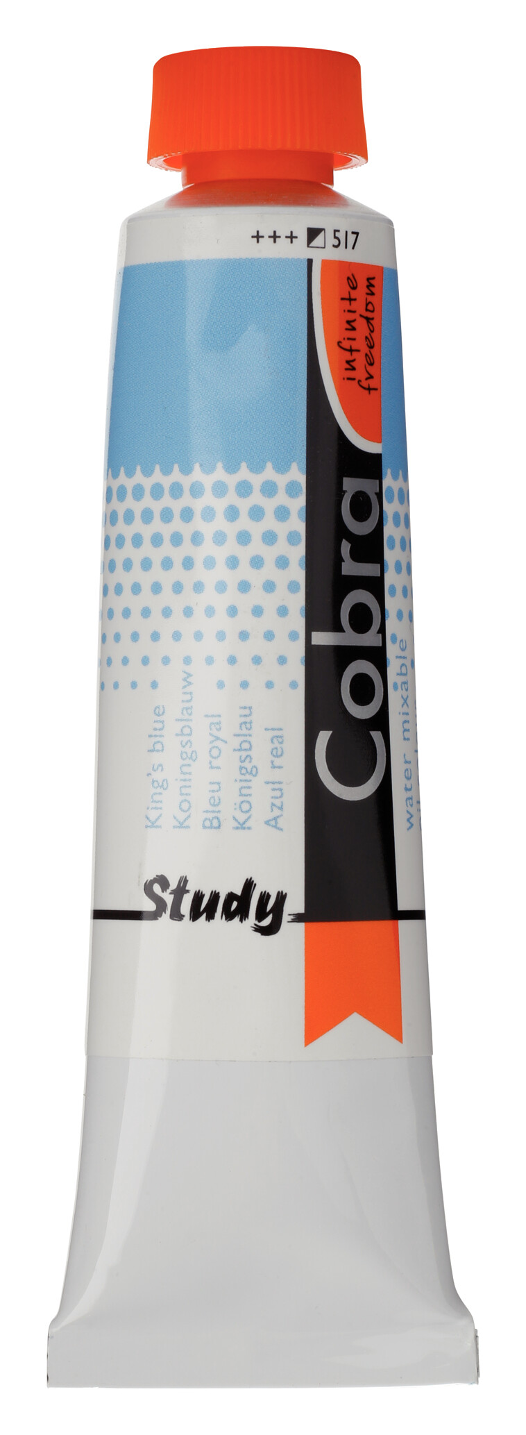 Cobra Study Water Vermengbare Olieverf Tube 40 ml Koningsblauw 517