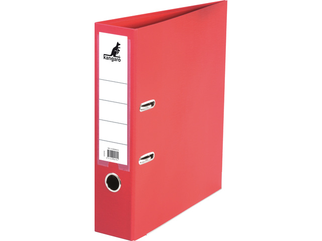 Ordner Kangaro A4 2r 75mm PP/papier rood