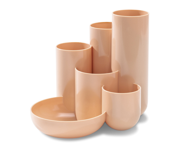 Pennenkoker HAN CAMPUS 6-vaks pastel oranje
