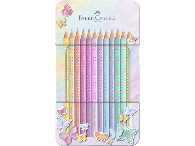 Kleurpotloden FC Sparkle pastel 12st. In bliketui