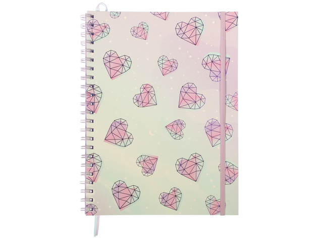 Spiraalboek Galaxy Girl A4 lijn pak a 2 stuks assorti