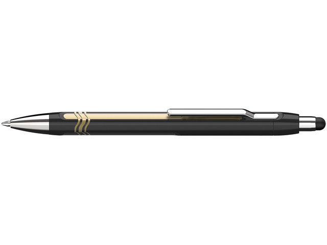 Balpen Schneider Epsilon Touch zwart/goud, blauwschrijvend