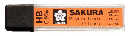 Sakura Vulpotlood vulling 0.9 mm HB polymeer vullingen