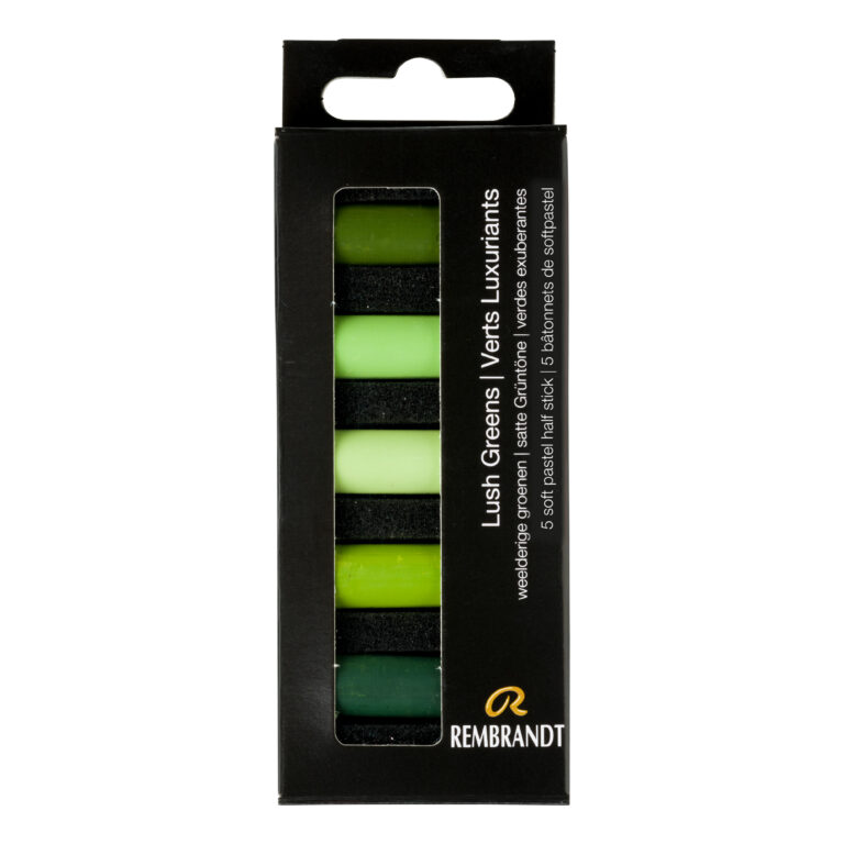 Rembrandt Soft pastel set Weelderige Groenen | 5 halve pastels