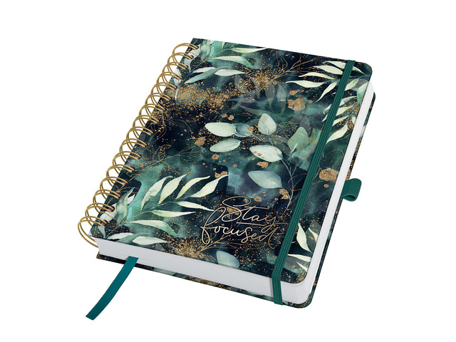 2Dagplanner Beauty A5 (EN) Glamorous Leaves ongedat