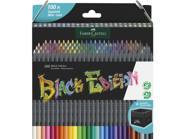 Kleurpotlood FC Black Edition. 100 stuks in karton etui