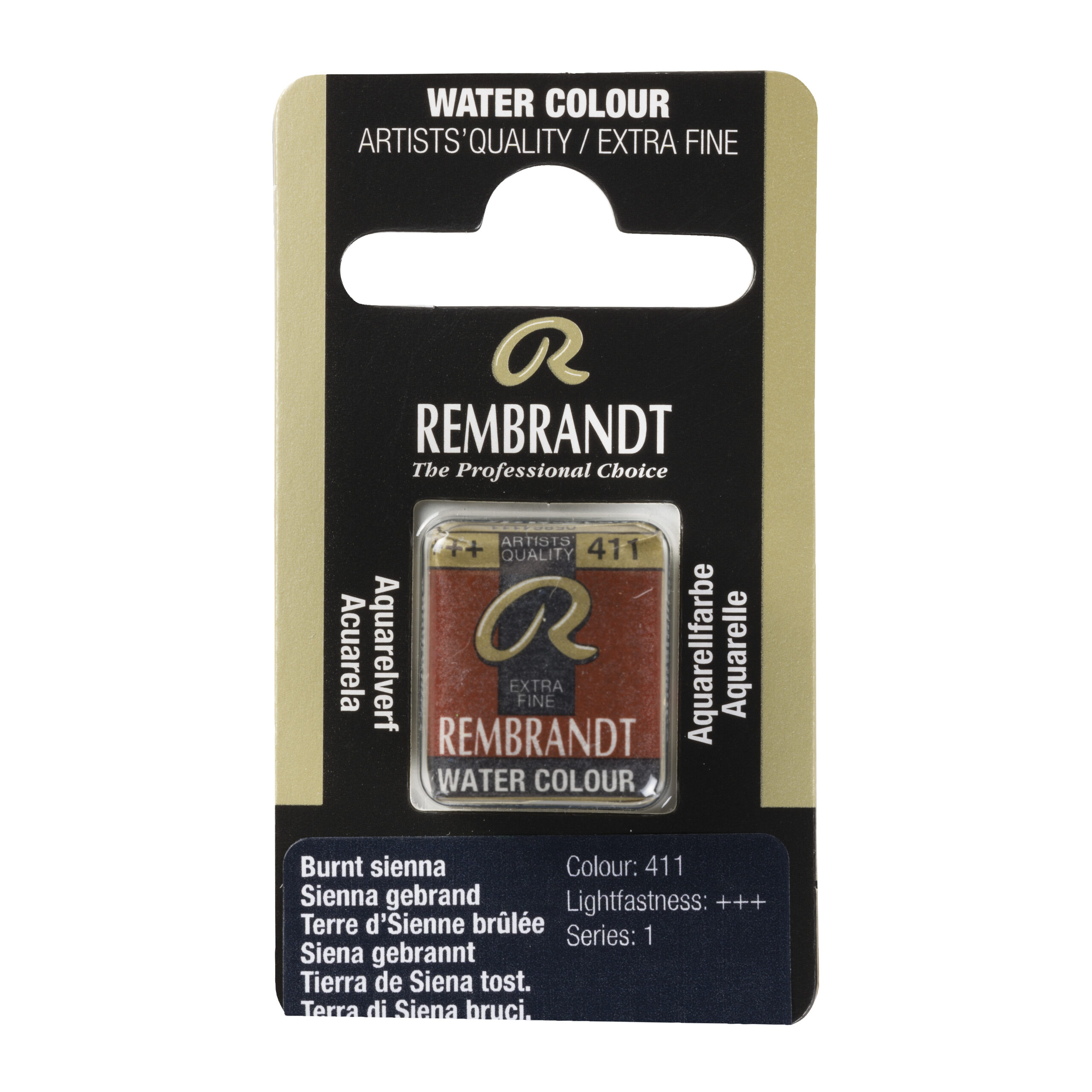 Rembrandt Aquarelverf Napje Sienna Gebrand 411
