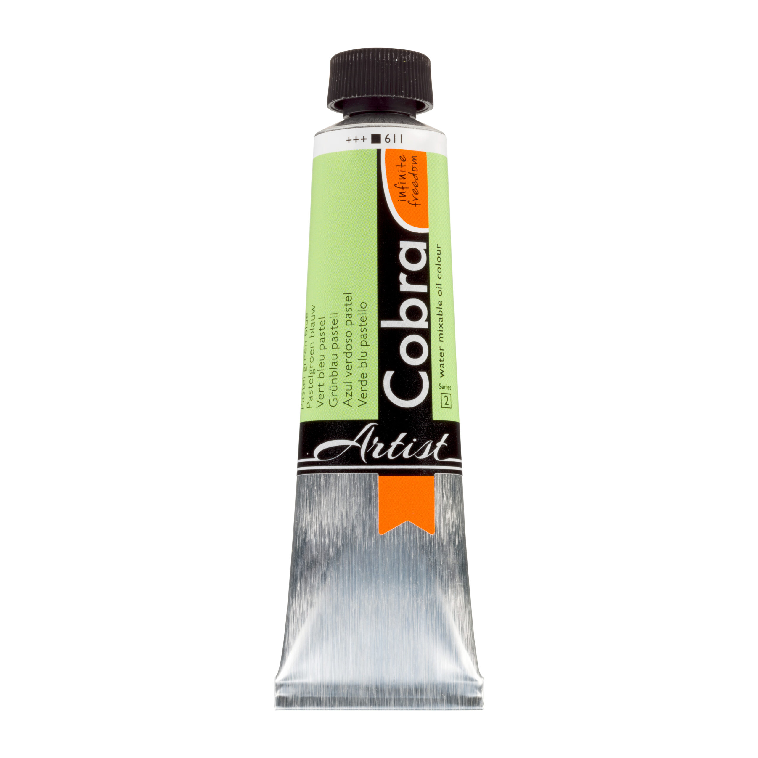 Cobra Artist Water Vermengbare Olieverf Tube 40 ml Pastelgroen Blauw 611