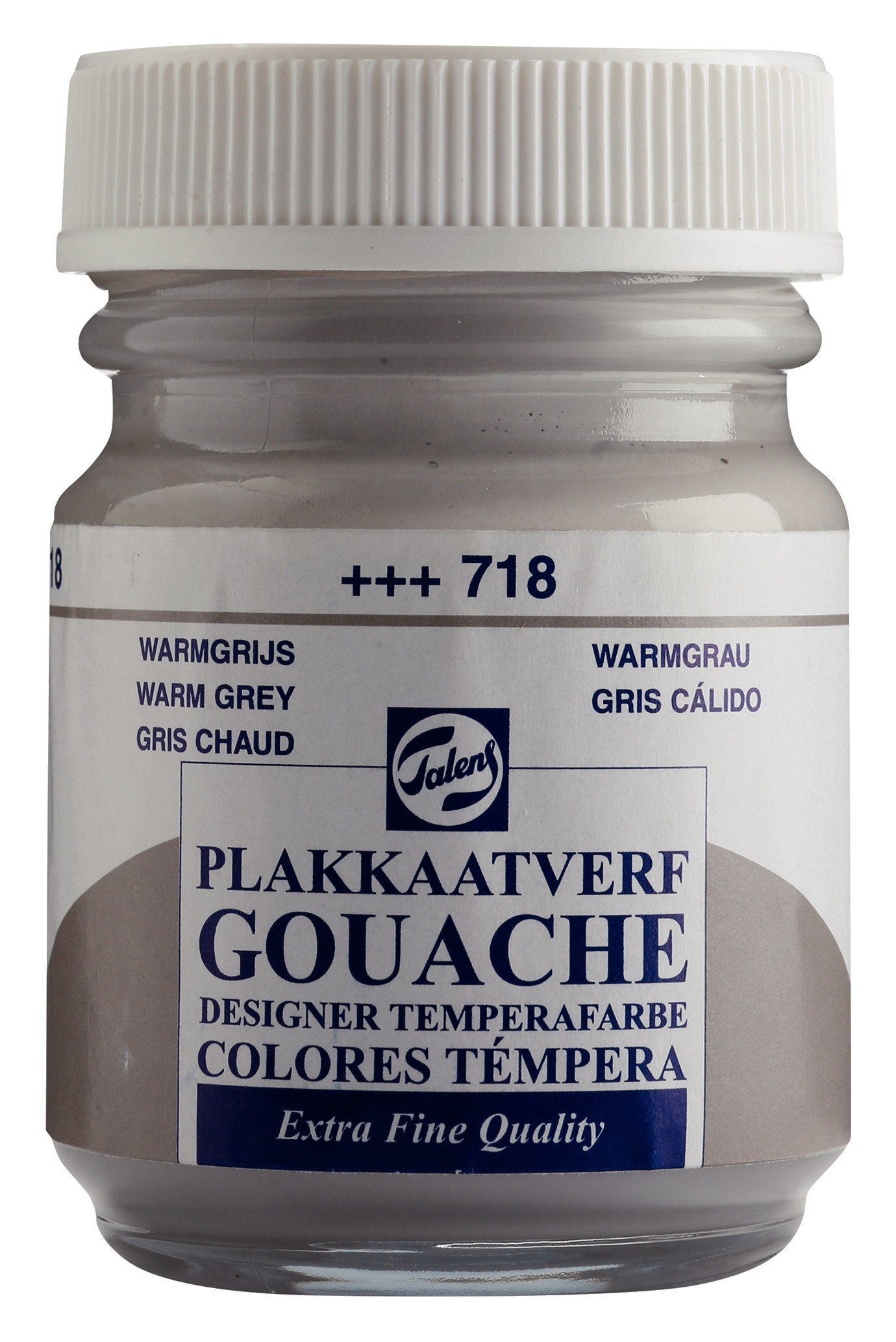 Talens Gouache Extra Fine Quality Fles 50 ml Warmgrijs 718
