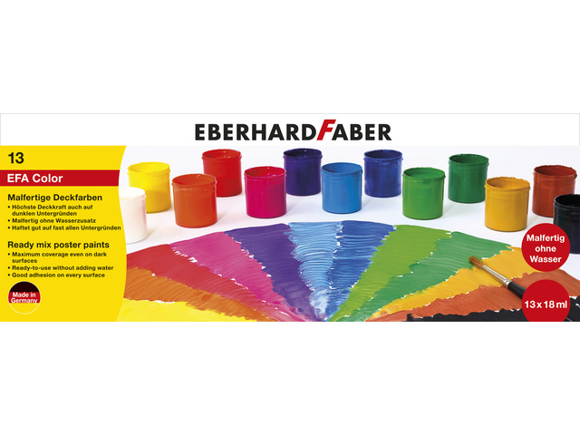 Verfset EFA 13 potjes kant en klaar