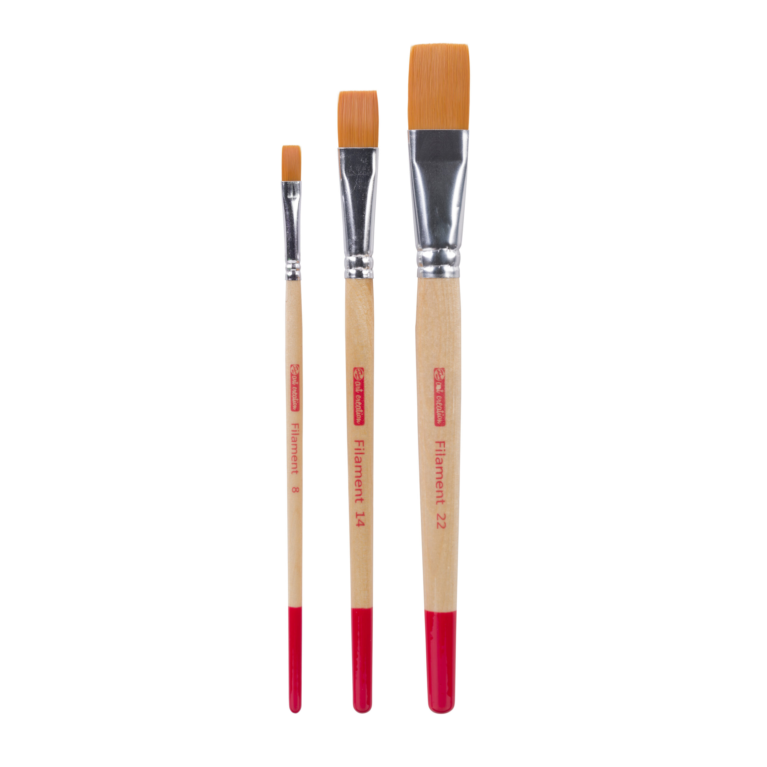 Talens Art Creation Aquarelpenselen set van 3 plat - polyester