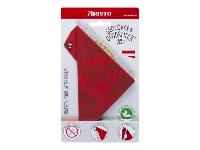 Geocover Aristo incl. geo- driehoek AR-1552 16cm Rood