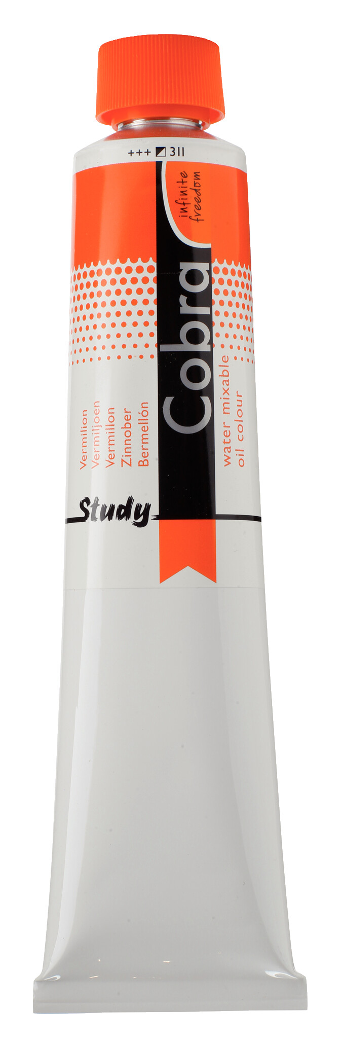 Cobra Study Water Vermengbare Olieverf Tube 200 ml Vermiljoen 311