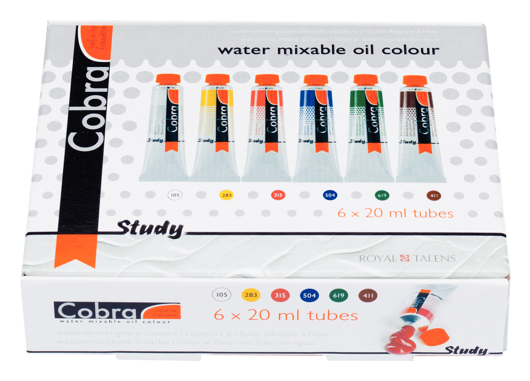 Cobra Study Olieverf Set 6 x 20 ml