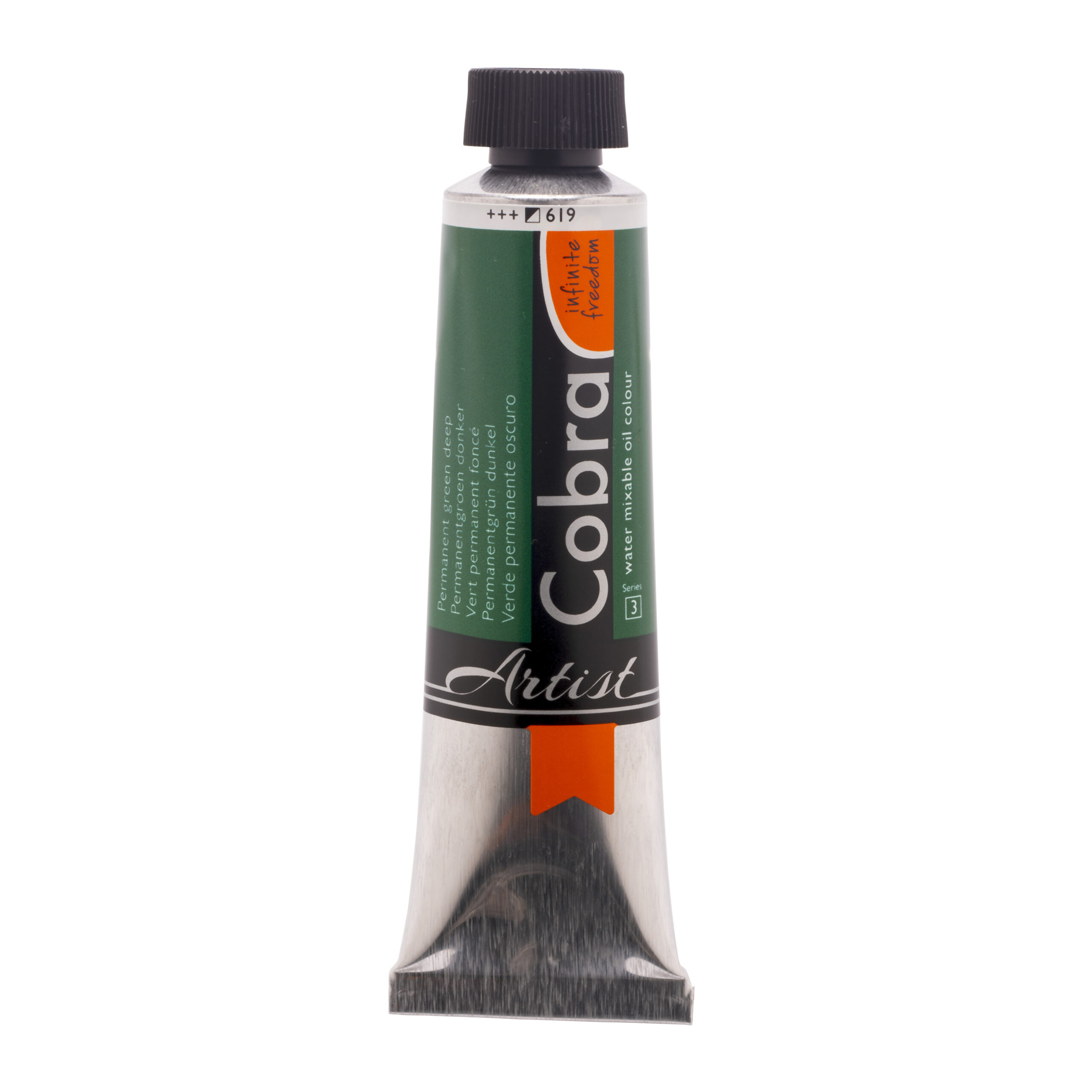 Cobra Artist Water Vermengbare Olieverf Tube 40 ml Permanentgroen Donker 619