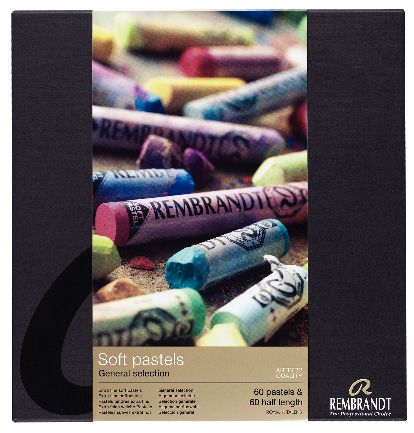 Rembrandt Soft pastel set Algemene Selectie Master | 60 hele pastels + 60 halve pastels